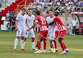 Acción del duelo entre la Cultural y el Almería.