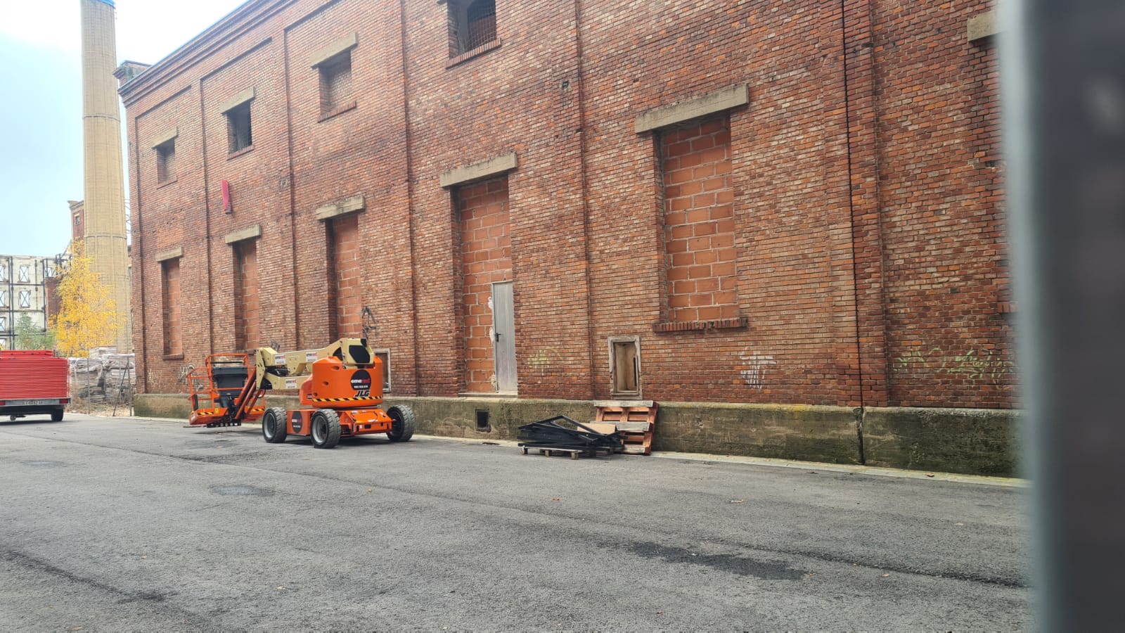 Daños en el tejado de la zona cubierta del futuro Palacio de Congresos