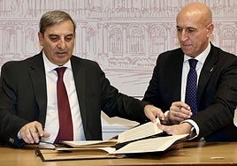 Firma de un convenio para la extensión de fibra para comunicaciones cuánticas.