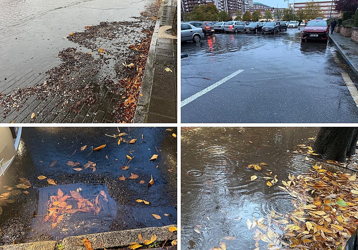 Imágenes de zonas anegadas por el agua en León.