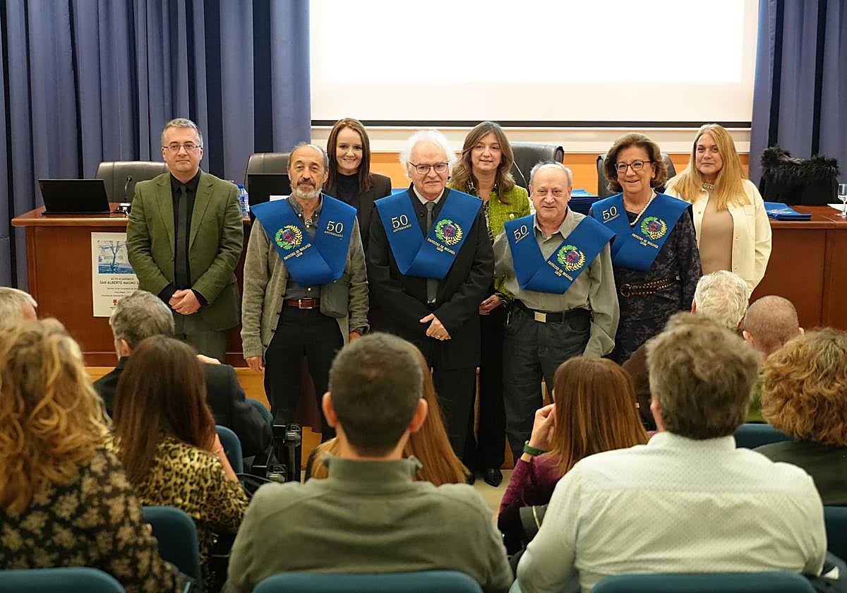 Acto en el Rectorado.