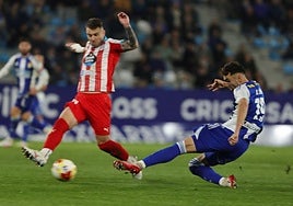 Lance del partido de este sábado.