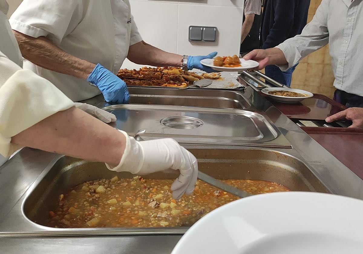 Comedor social en León.