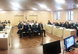 Última sesión del juicio con todos los acusados en la sala.