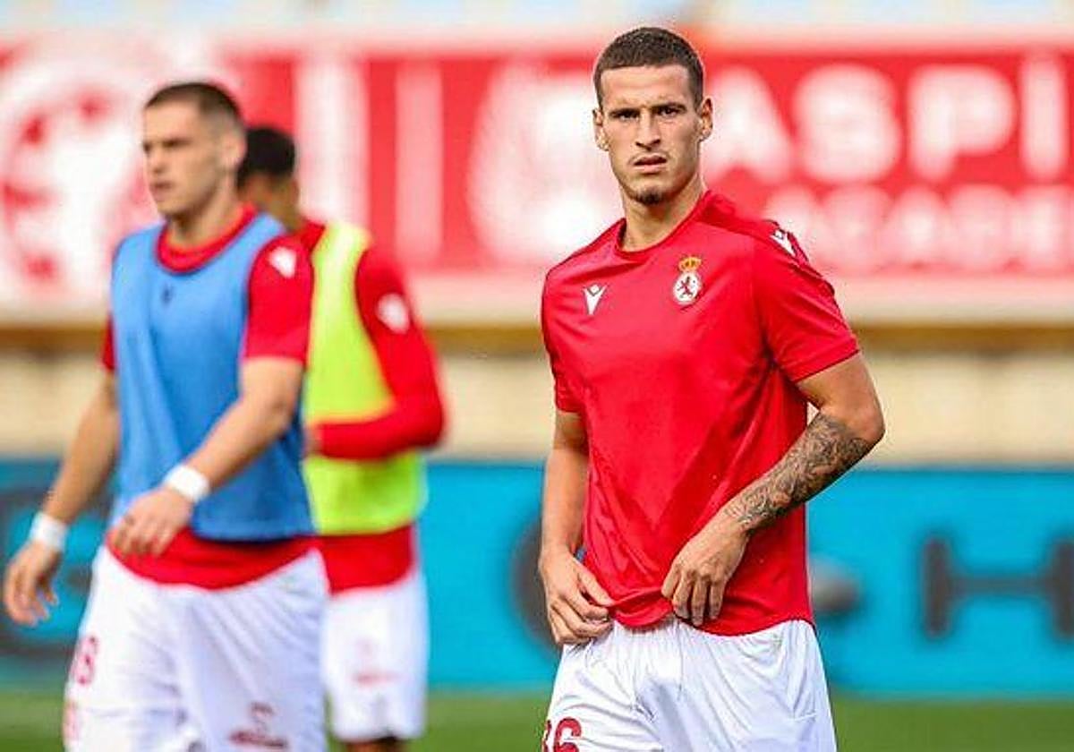 Barzic, en un calentamiento con la Cultural.