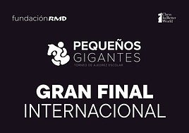 Cartel de la Gran Final Internacional Pequeños Gigantes