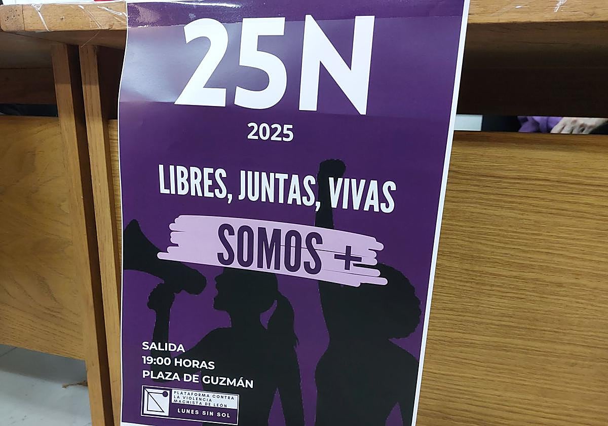 Cartel anunciador de la manifestación.