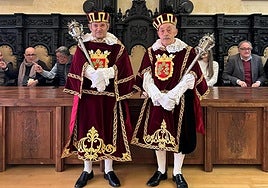 Victorino y Pedro, los maceros de Astorga.