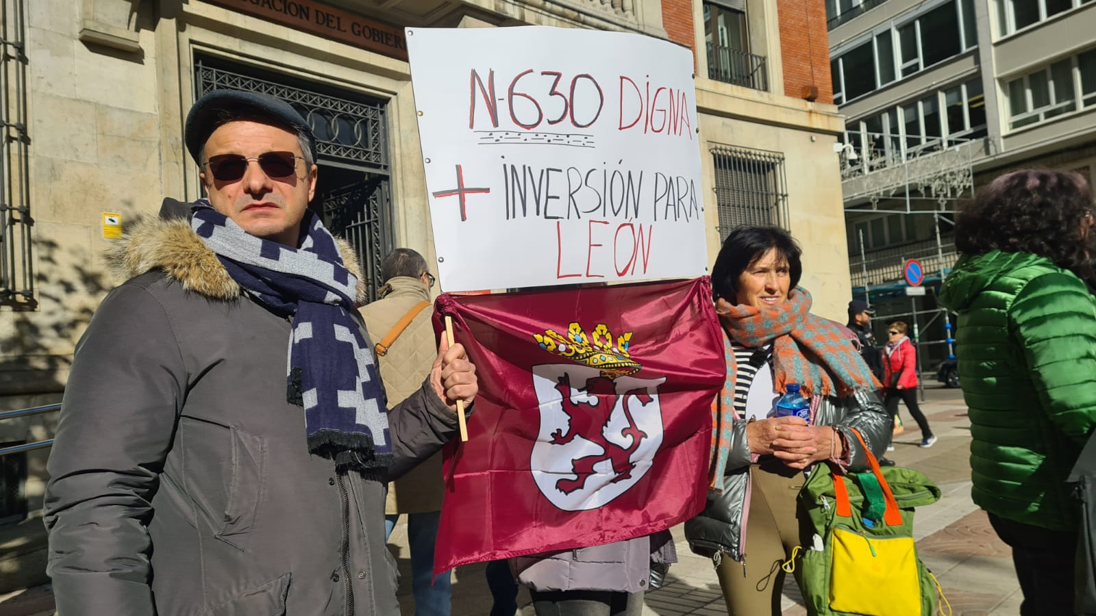 Las imágenes de la protesta de los vecinos de la N-630