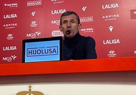 Ziganda, en la comparecencia previa al duelo del Cádiz.