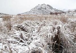Nieve en la montaña de León la pasada semana.