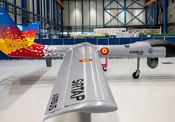 Dron Sirtap del ministerio de Defensa.