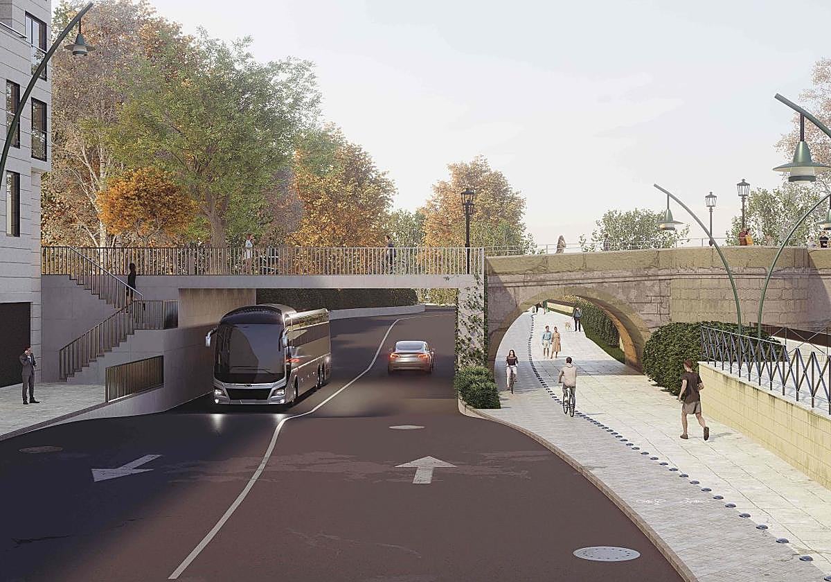 El proyecto para mejorar la movilidad en el puente de San Marcos.