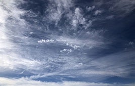 Cielo con nubes altas en El Rabizo.