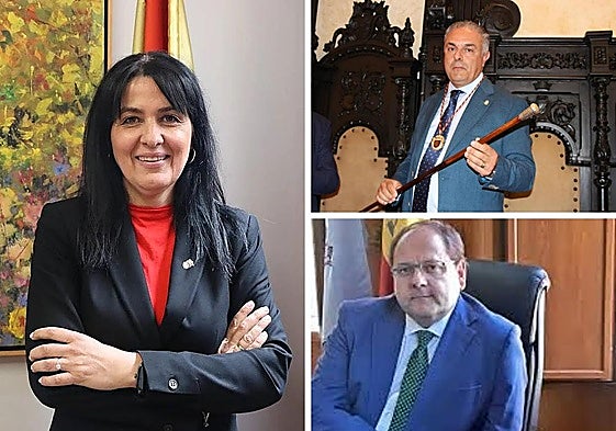 Imágenes de algunos alcaldes de municipios y localidades de León.