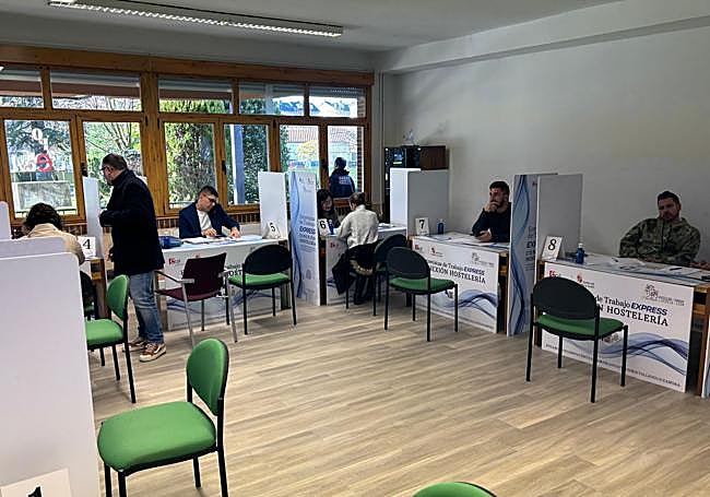 Imagen de la sala en la que se llevaron a cabo las entrevistas.