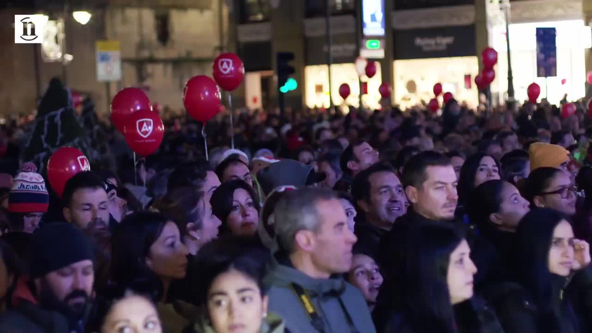 Encendido de las luces de Navidad en León