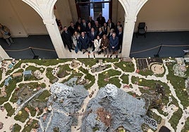 Vista aérea del nacimiento.