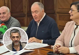 Rueda de prensa de Unión del Pueblo Leonés y el concejal de Hacienda.