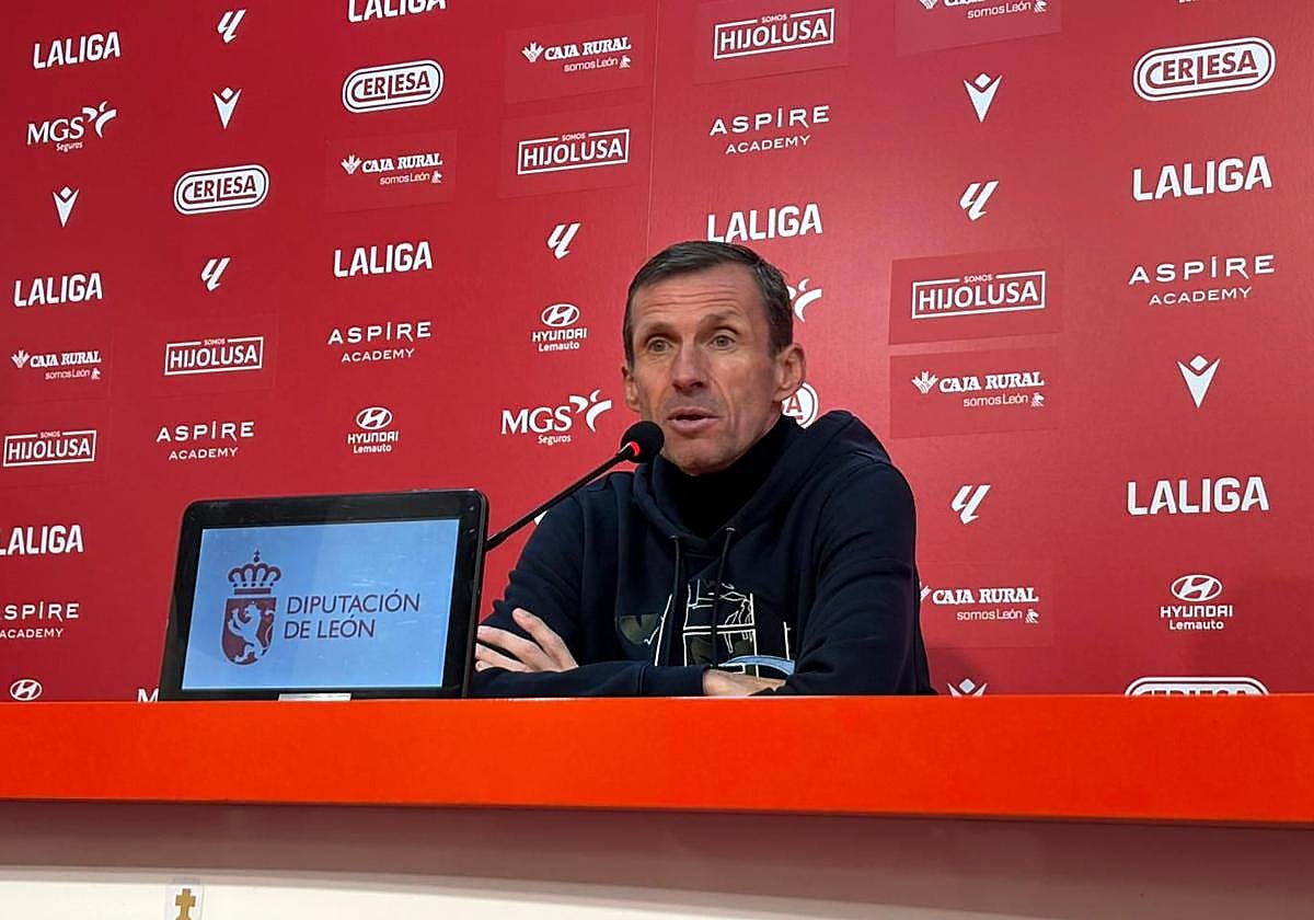 Ziganda, en rueda de prensa.