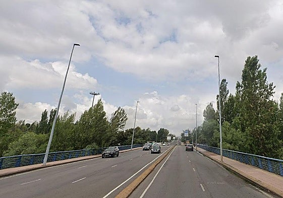 Lugar del accidente en León.