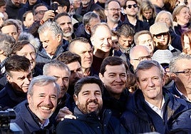 Mañueco, en la concentración del Partido Popular en Madrid.