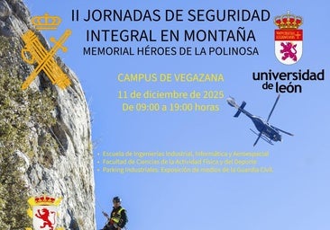 Unión de expertos de la ULE y Guardia Civil para hablar sobre rescate en la montaña