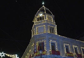 Imagen de archivo de la decoración navideña de La Bañeza