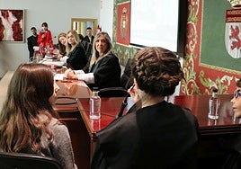 Recreación del juicio en la ULE.