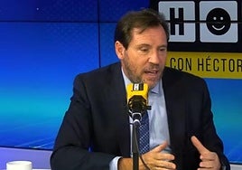 Óscar Puente, ministro de Transportes.