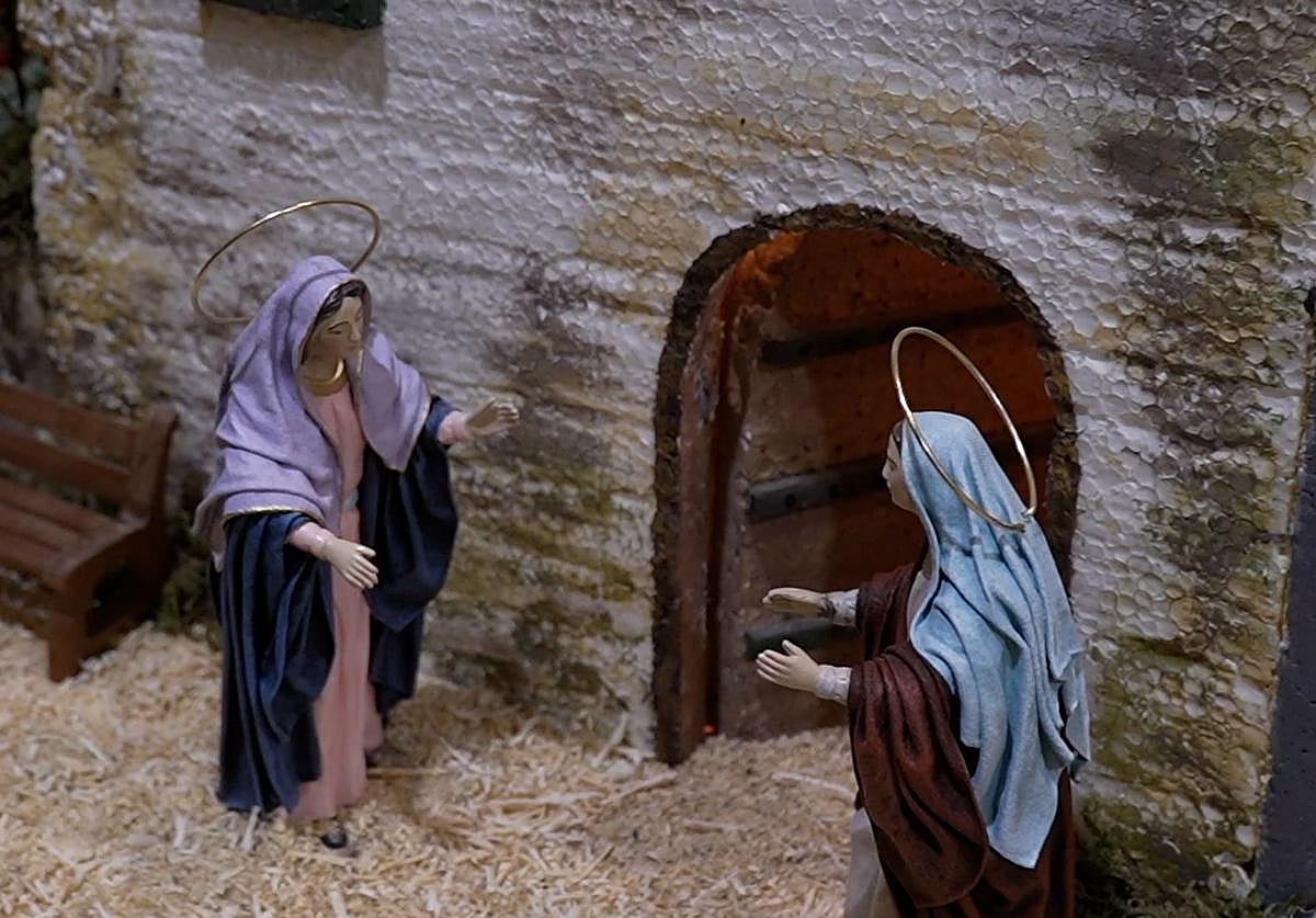 Imagen principal - Belén artesanal de Lorenzana