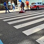 Imagen de archivo de un atropello a un usuario de patinete en junio de 2020.