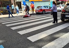 Imagen de archivo de un atropello a un usuario de patinete en junio de 2020.
