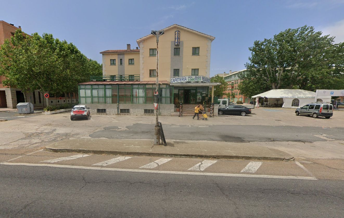 Imagen del hotel en el que se ha declarado el incendio en Salamanca.