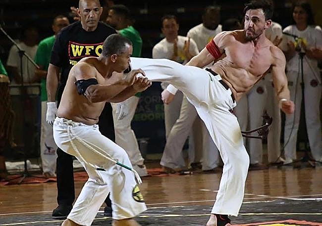 Marcelo Amorím, durante el combate que le proclamó campeón.