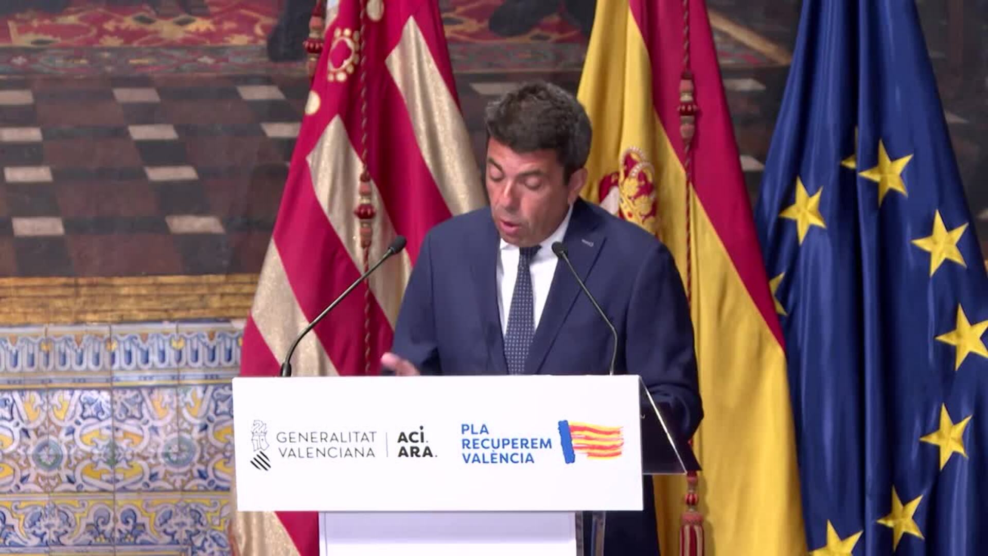 Mazón presenta el 'Plan Endavant' para "impulsar" la construcción de obras hidráulicas