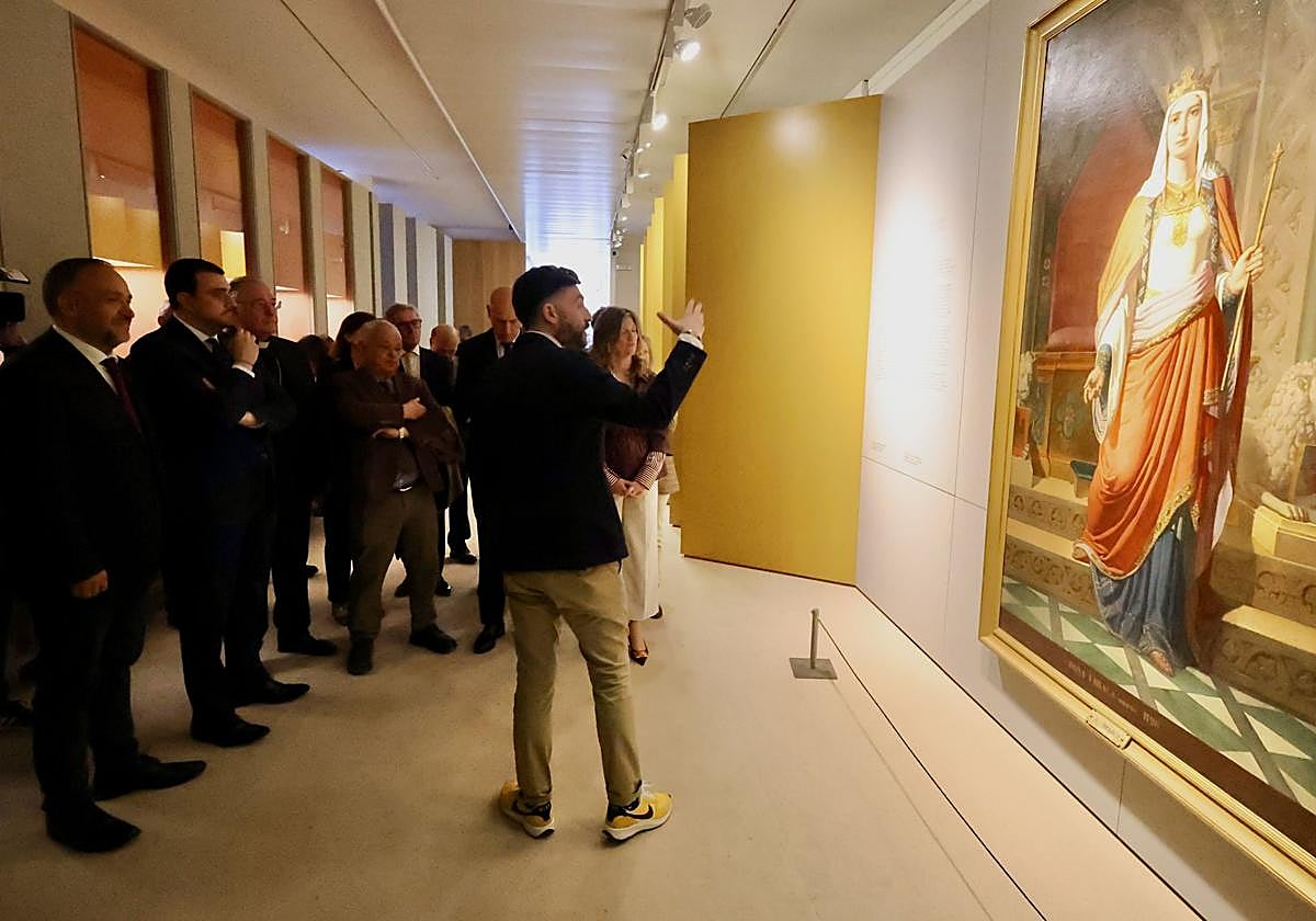 Inauguración de la exposición de Urraca I en el Museo de León.