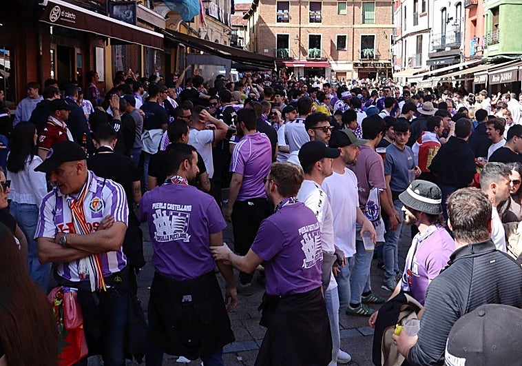 Las imágenes de la afición del Real Valladolid en León