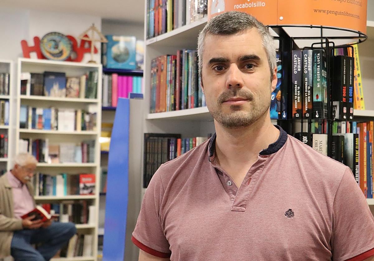 Óscar García, presidente de la Asociación de Libreros de León.