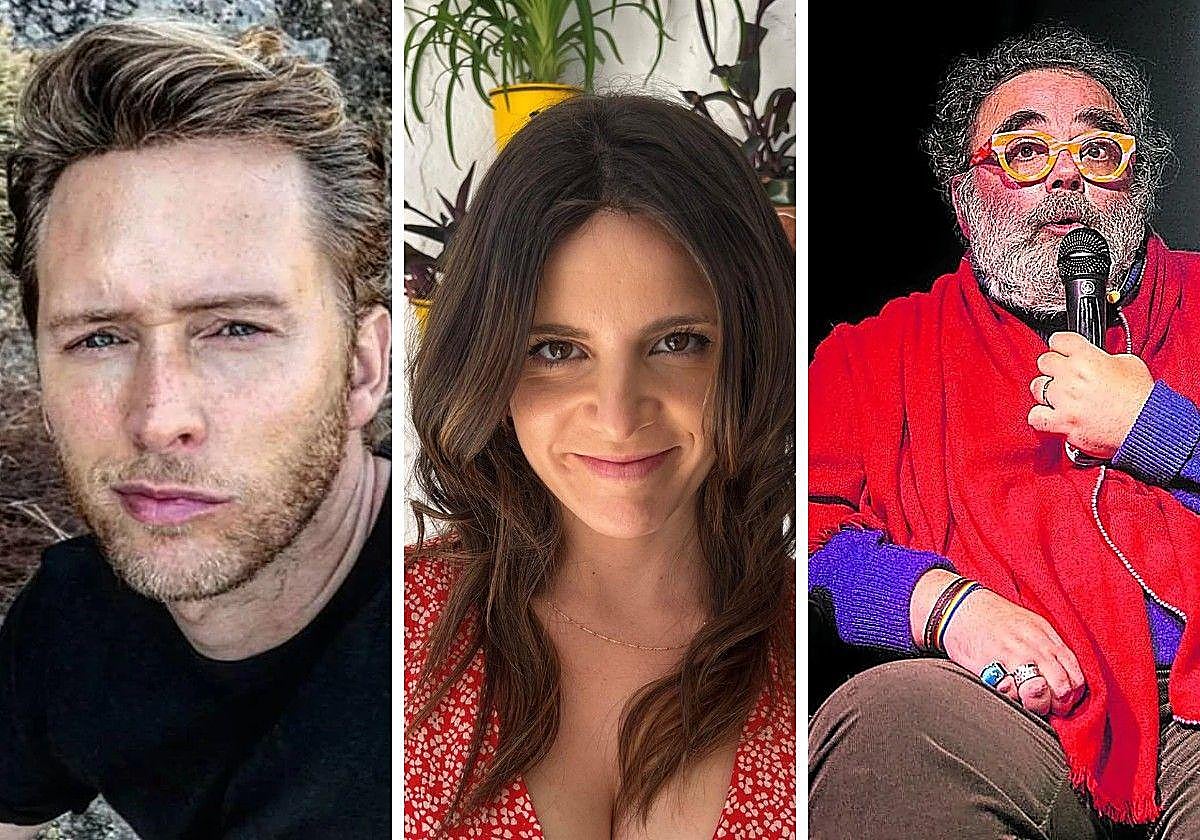 Pablo Rivero, Ana Iris Simón y Bob Pop.