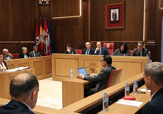 Un instante del pleno de este miércoles.