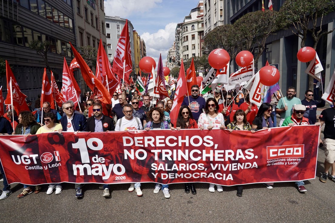 Las imágenes de la manifestación del Primero de Mayo en León ...