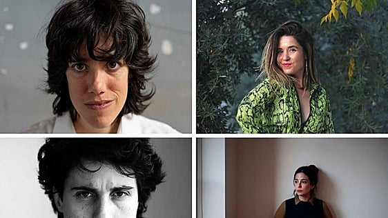 Gala Hernández, Anna Cornudella, Fany de la Chica y Jonás Trueba, en el Musac