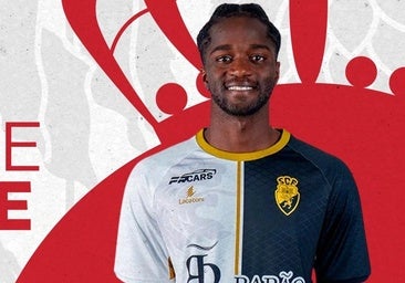El centrocampista del filial del Atlético de Madrid, Assane Ndiaye, llega a la Cultural
