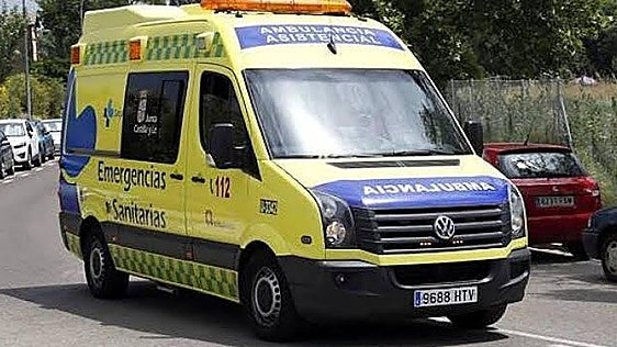 Un motorista herido tras sufrir una caída en Astorga
