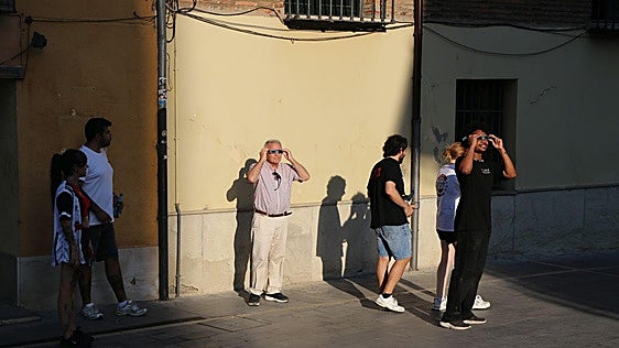 Así se vivió el eclipse solar en el centro de León