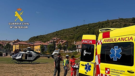 La Guardia Civil rescata a una montañera lesionada en la zona de Oseja de Sajambre
