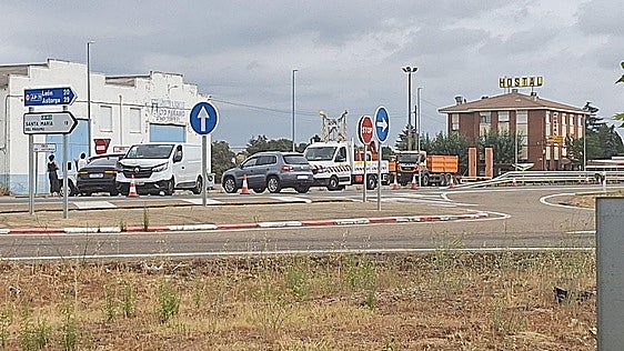 Una mujer resulta herida en un cruce en la N-120 en Villadangos del Páramo