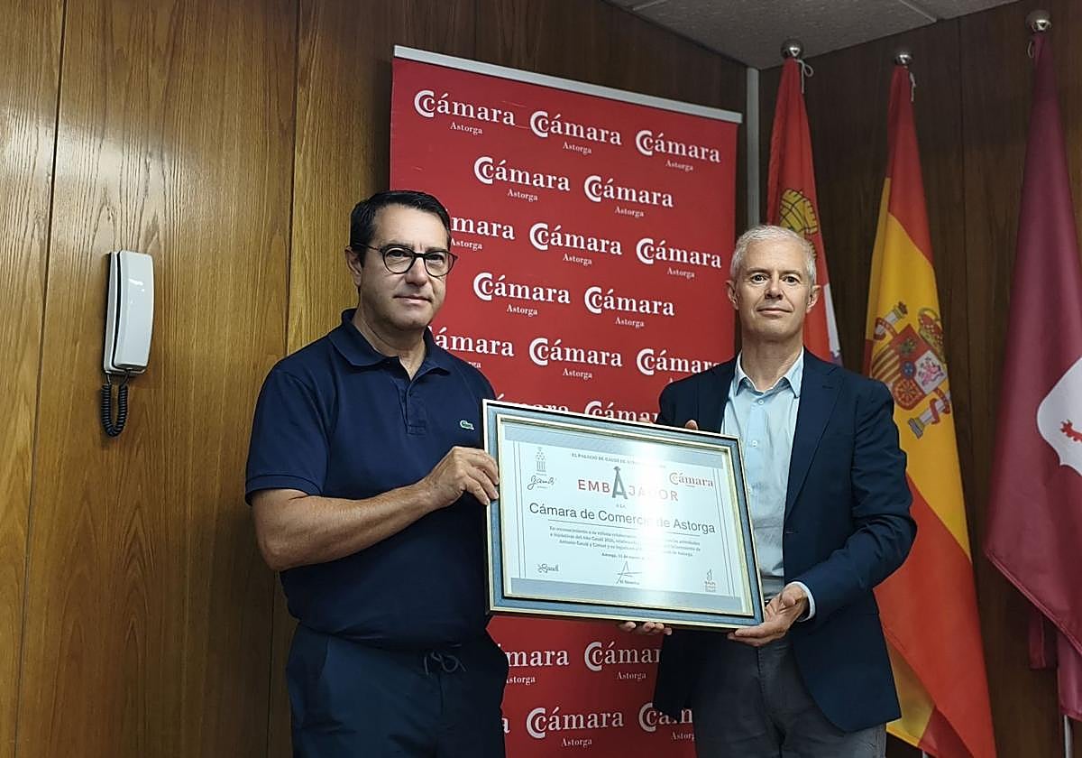 Acto de entrega del reconocimiento.