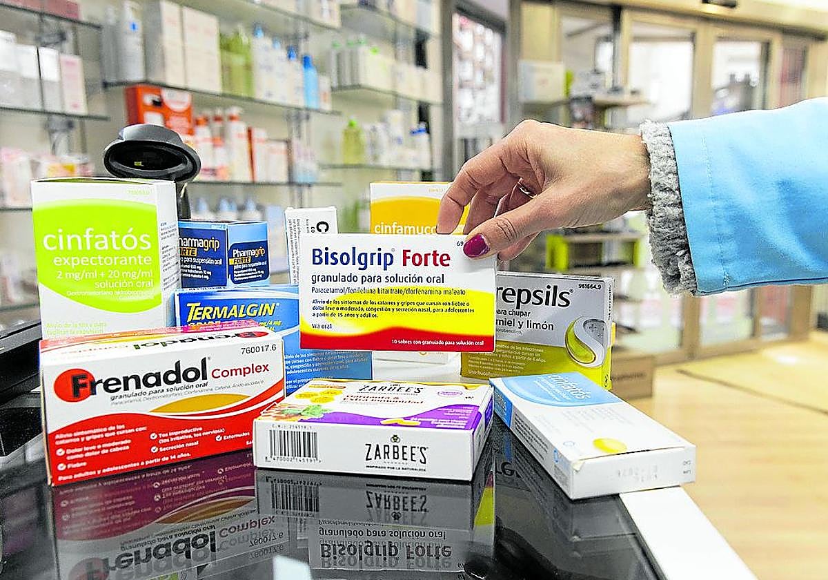 Medicamentos paliativos para los síntomas de las infecciones respiratorias.